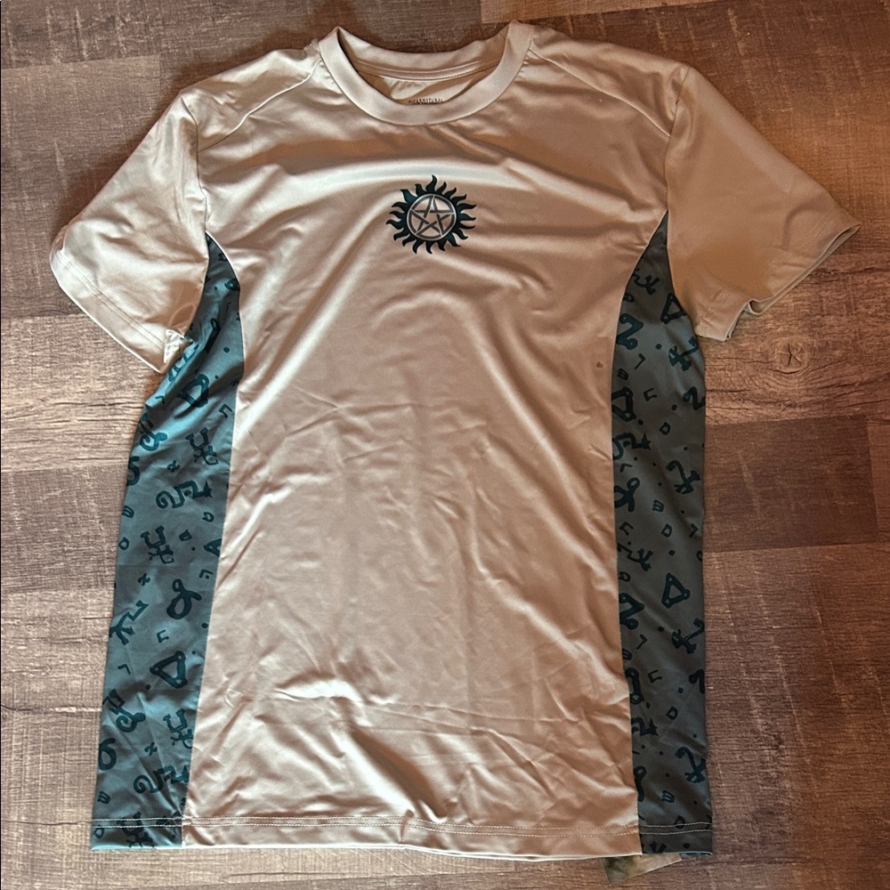 Gray and green work out T-Shirt Supernatural NWT